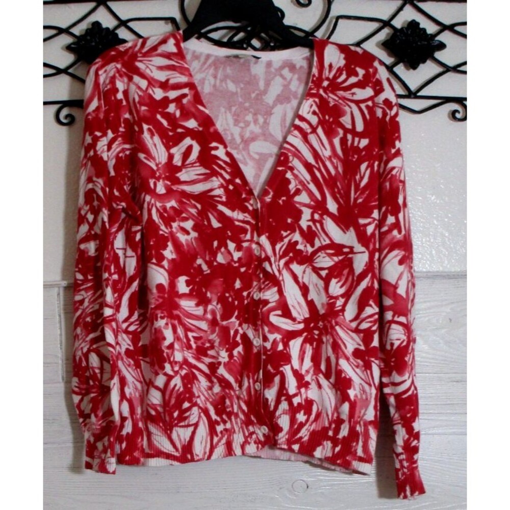 ST. John's Bay Women's Cardigan Sweater Size PXL Long Sleeve Multicolored